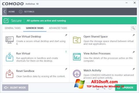 Screenshot Comodo Antivirus Windows 10