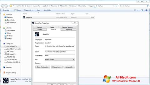 Screenshot SpeedFan Windows 10