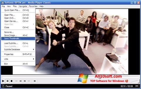 Screenshot Media Player Classic Windows 10