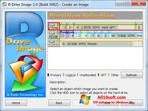 Screenshot R-Drive Image Windows 10