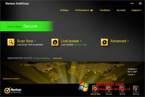 Screenshot Norton AntiVirus Windows 10