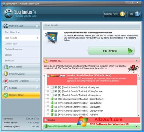 Screenshot SpyHunter Windows 10