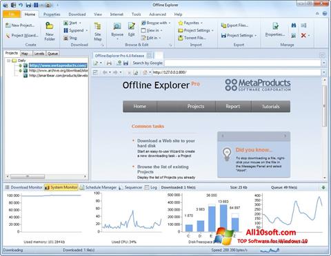 Screenshot Offline Explorer Windows 10