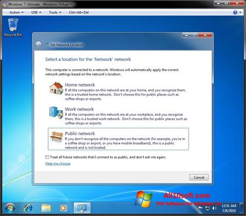 Screenshot Windows Virtual PC Windows 10