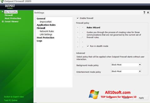 Screenshot Outpost Firewall Free Windows 10