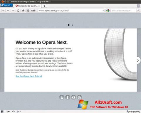 Screenshot Opera Developer Windows 10