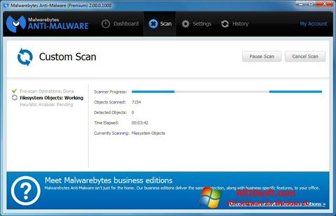 Screenshot Malwarebytes Anti-Malware Free Windows 10