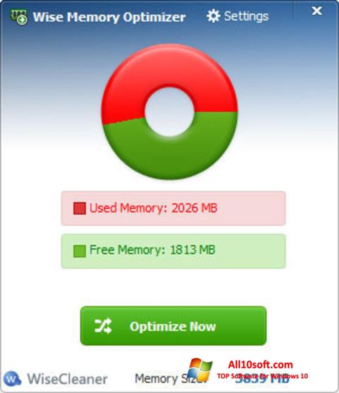 Screenshot Wise Memory Optimizer Windows 10