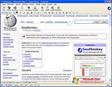 Screenshot SeaMonkey Windows 10