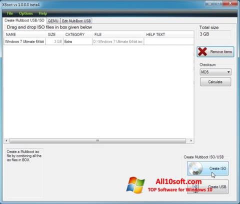 Screenshot XBoot Windows 10