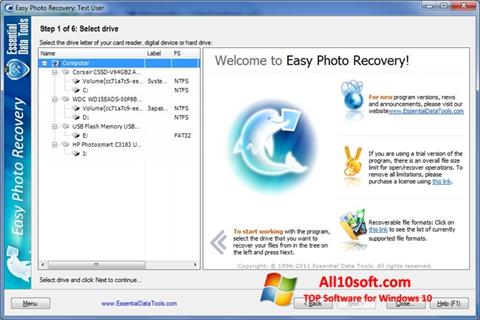 Screenshot Easy Photo Recovery Windows 10