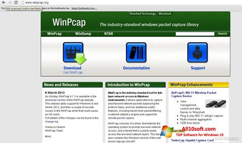 Screenshot WinPcap Windows 10