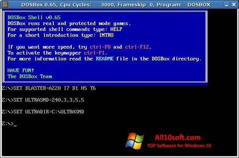 Screenshot DOSBox Windows 10