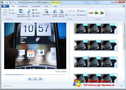 Screenshot Windows Live Movie Maker Windows 10