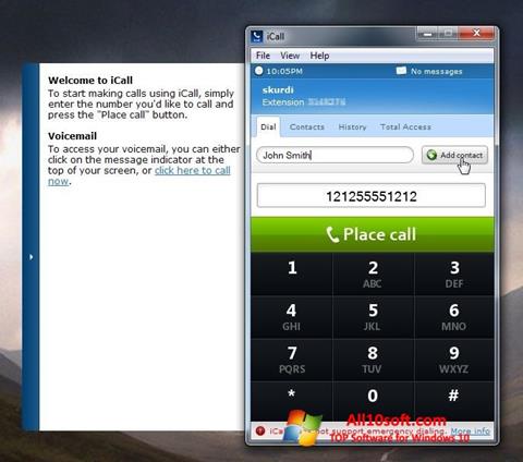 Screenshot iCall Windows 10