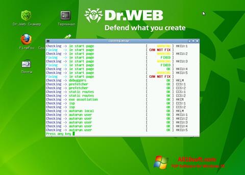 Screenshot Dr.Web LiveCD Windows 10