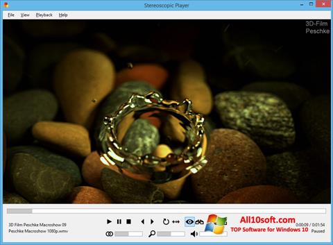 Screenshot Stereoscopic Player Windows 10