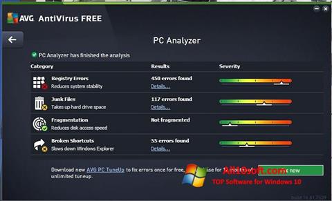 Screenshot AVG AntiVirus Free Windows 10