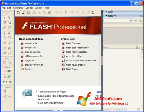 Screenshot Macromedia Flash Player Windows 10