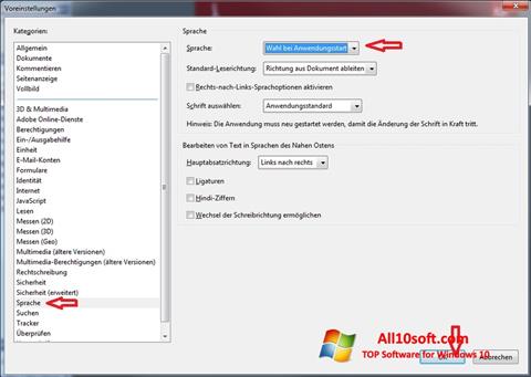 Screenshot Adobe Reader Windows 10