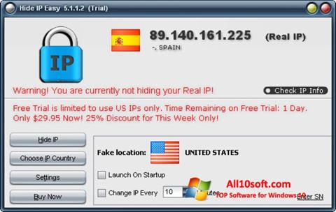 Screenshot Hide IP Easy Windows 10